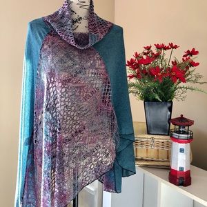 NWOT Asymmetrical Poncho (Cape)